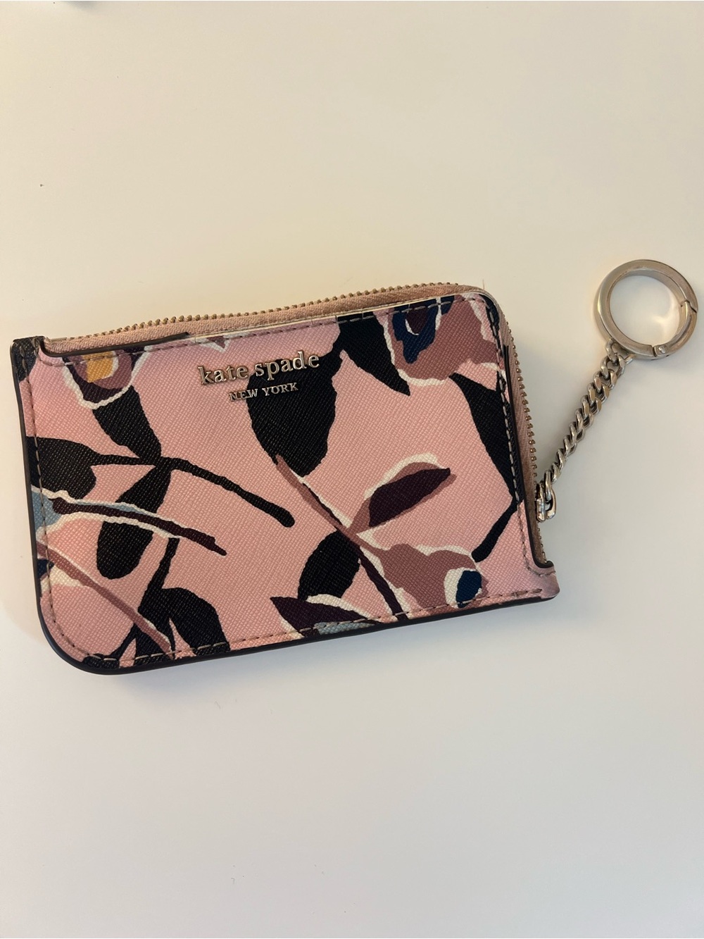 kate spade Pink Floral Card Key Holder